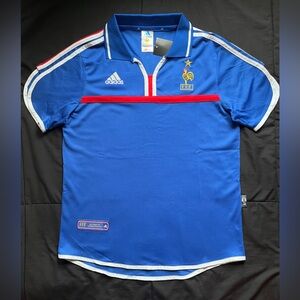 France Retro 2000 Soccer Jersey Home 2002